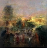 Benanteur, un itinéraire : Benanteur, Les naufragés, 2003. Oil on canvas, 120 x 120 cm, Courtesy Galerie Claude Lemand, Paris.